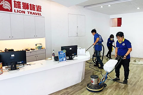 台中清潔公司案例-台中清潔公司日日潔客戶雄獅旅遊