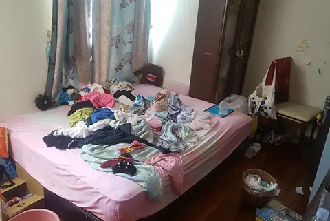 房屋房間整理清潔前