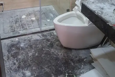 地板清潔打蠟前